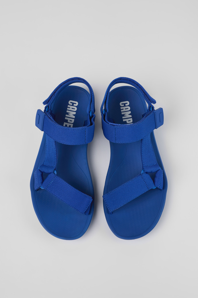 Match Blauwe textiel sandaal voor heren