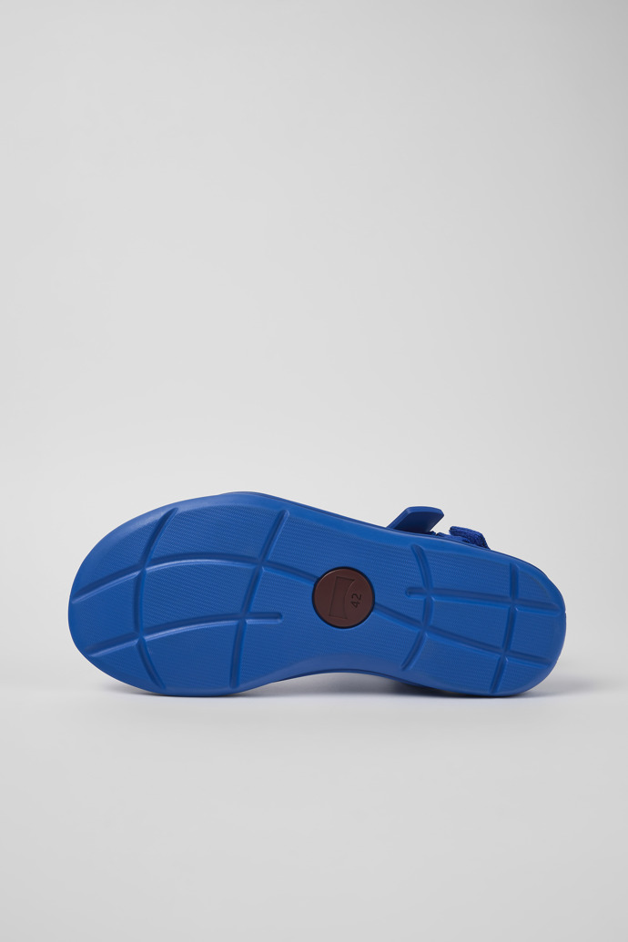The soles of Match Blue Textile Sandal for Men