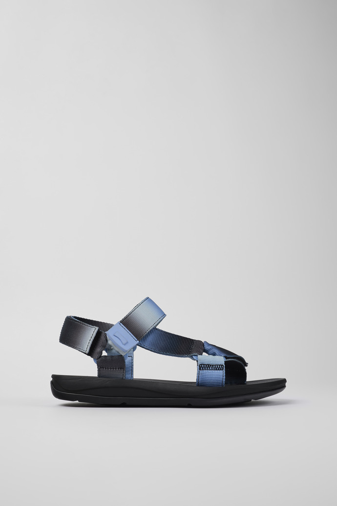Side view of Twins Multicolored Textile Sandal for Men
