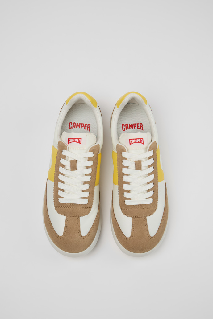 Overhead view of Pelotas Xlite Multicolor Textile and Nubuck Sneakers for Men.