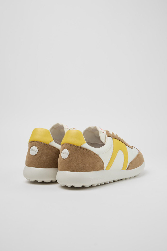 Back view of Pelotas Xlite Multicolor Textile and Nubuck Sneakers for Men.