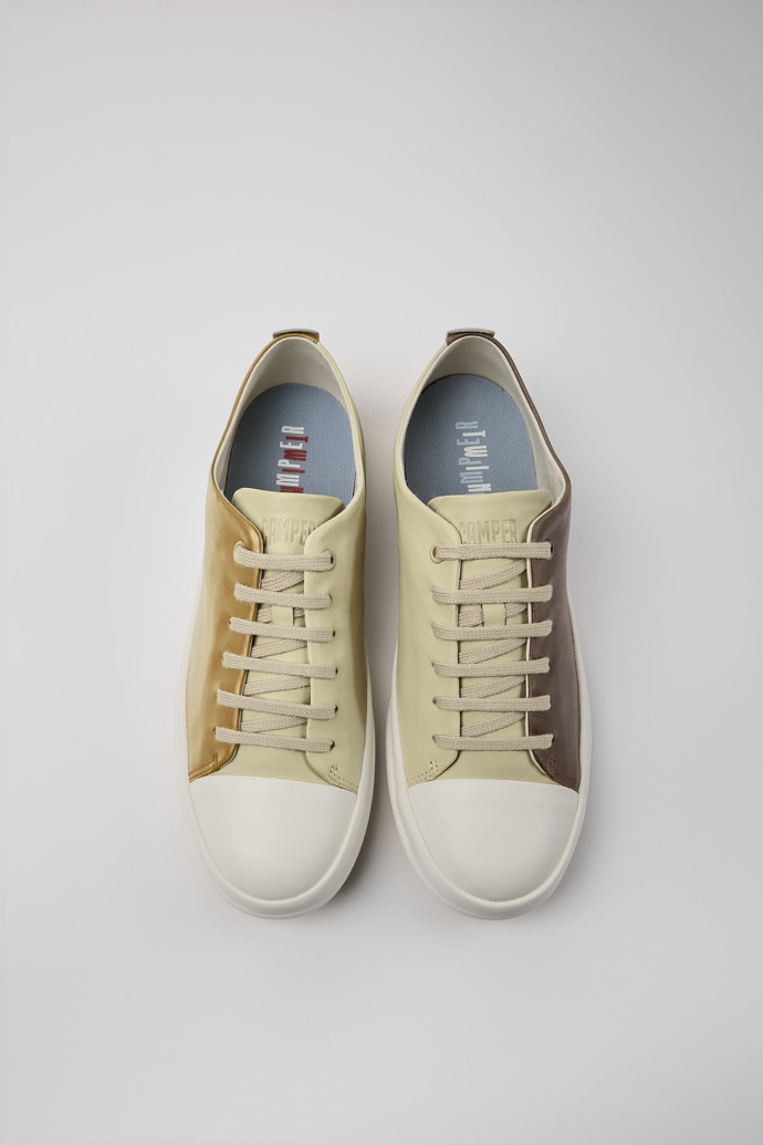 Overhead view of Twins Beige and brown shoes for men