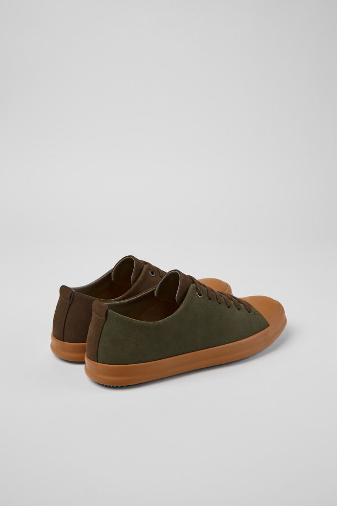 Back view of Twins Multicolored nubuck shoes for men