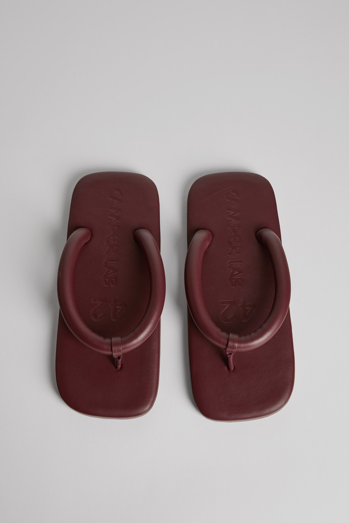 Hastalavista Burgundy Sandals for Men - Fall/Winter