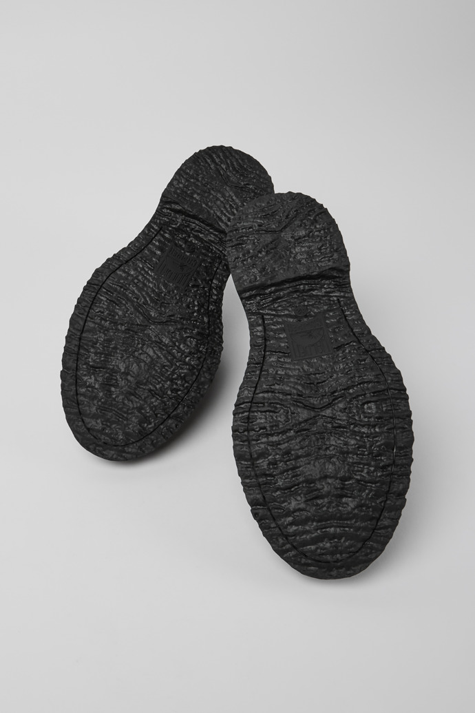 The soles of Walden Smart black lace up shoe for men