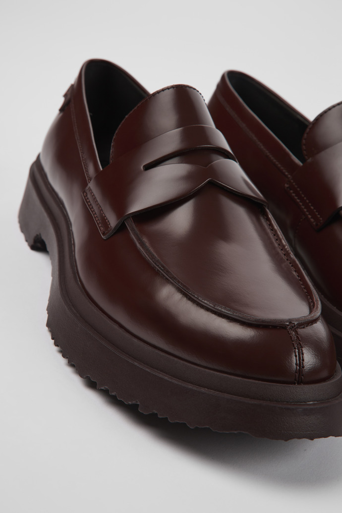 Walden Burgundy Loafers for Men - Fall/Winter collection - Camper USA