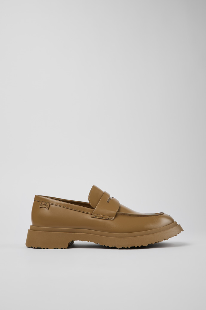 Side view of Walden Brown Leather Moccasin for Men
