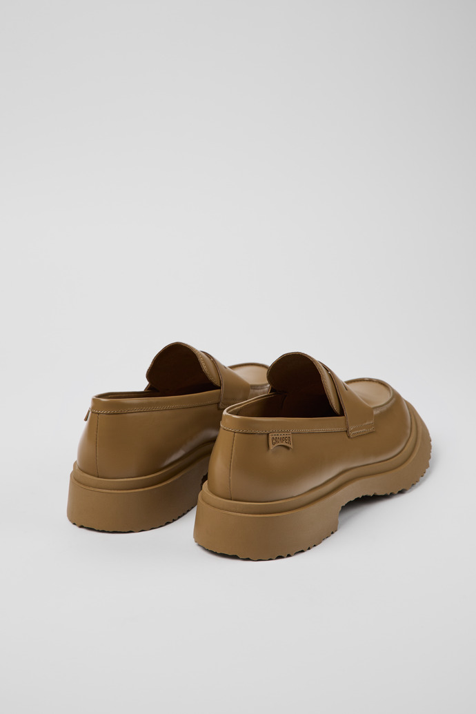 Back view of Walden Brown Leather Moccasin for Men