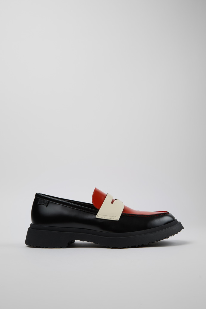 Side view of Twins Multicolor Leather Moccasin/Nautical Shoes for Men.