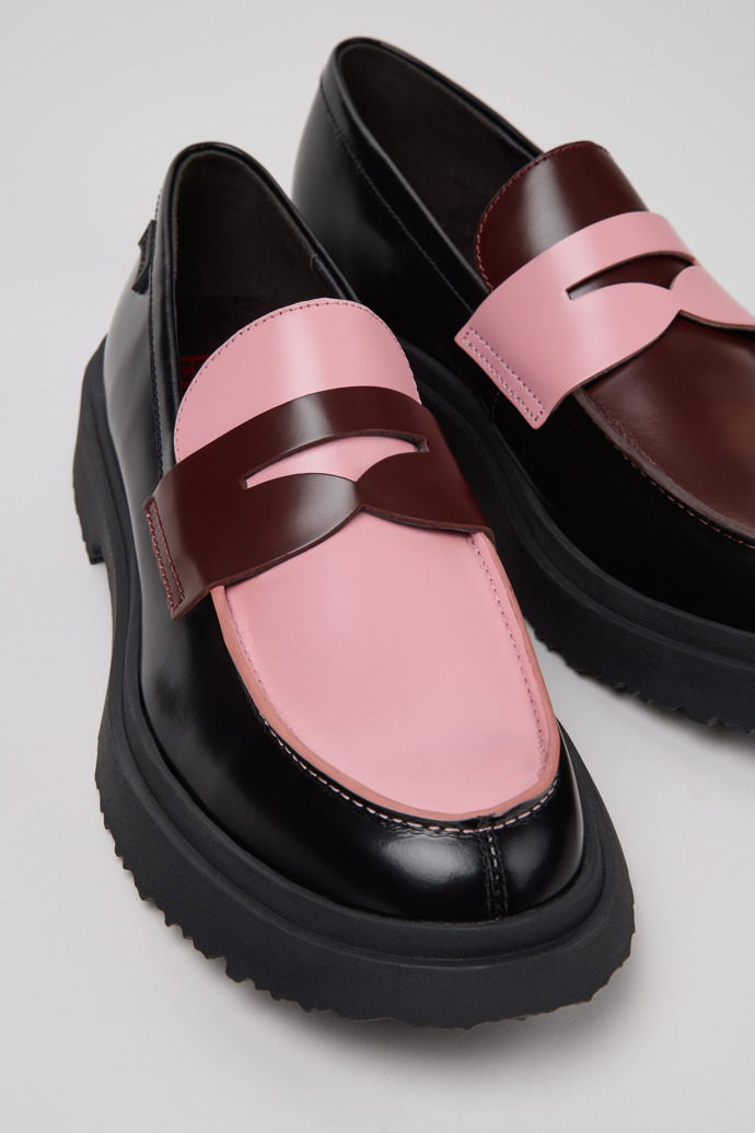 Twins Mocasines multicolores de piel para hombre.