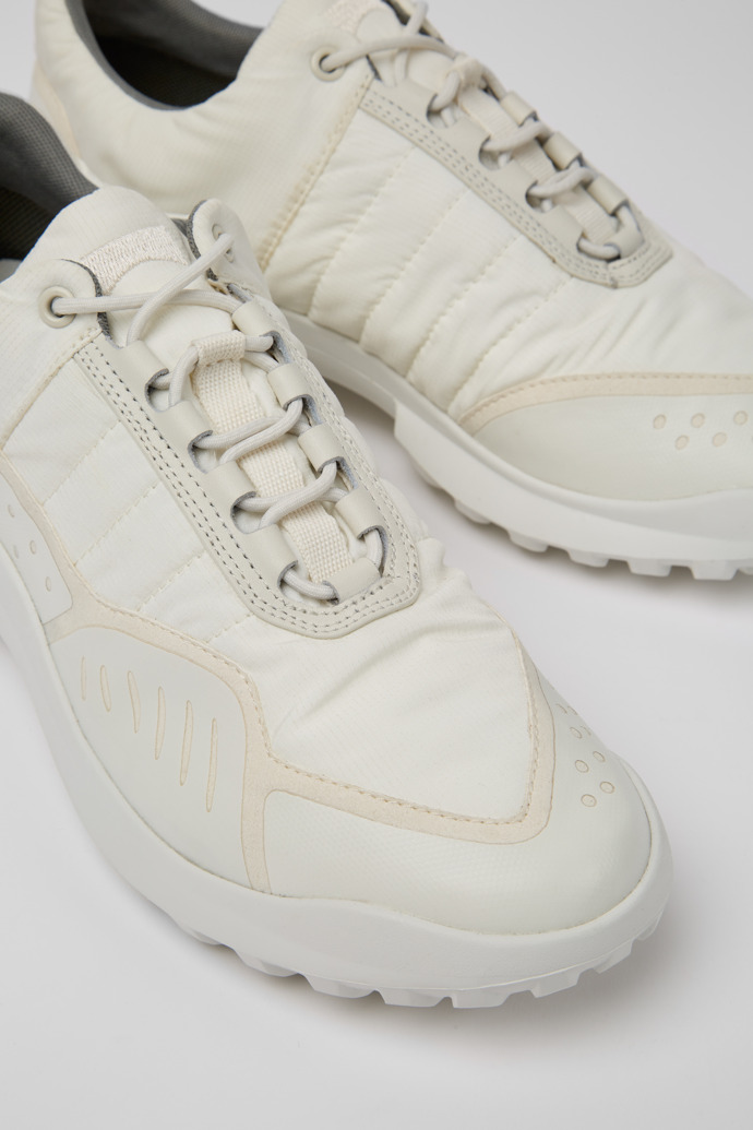Close-up view of CRCLR White sneaker for men