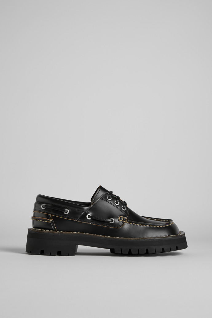 CamperLab Eki leather derby shoes - Black