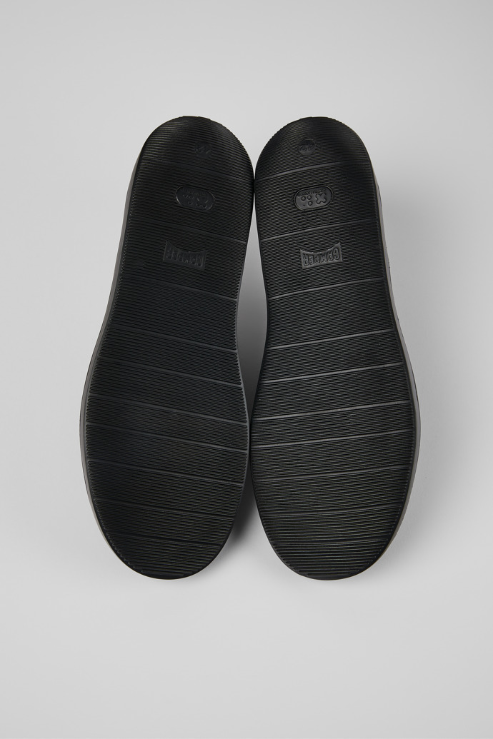 Wagon Chaussures Blucher en cuir noir pour homme