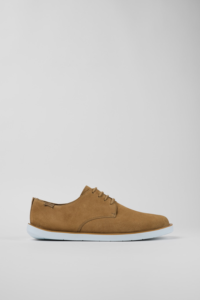 Image of Side view of Wagon Brown Nubuck Blucher for Men