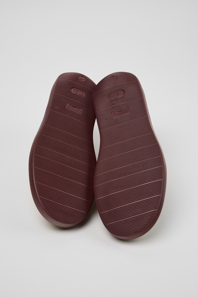 The soles of Wagon Brown Suede Leather Shoes for Men.