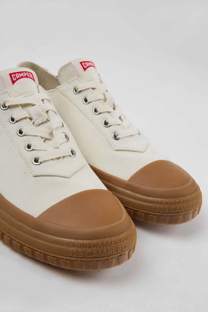 Close-up view of Camaleon White sneaker for men