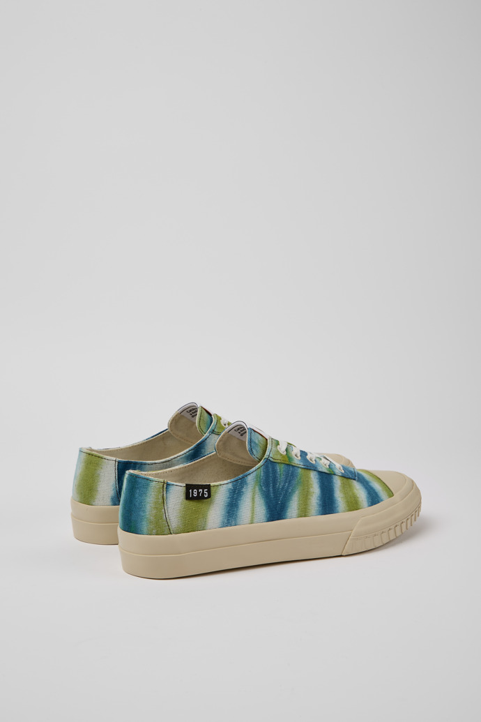 Back view of Camper x EFI Multicolored organic cotton sneakers for men