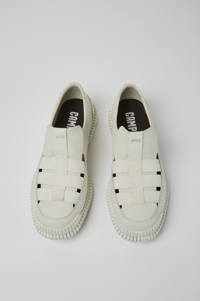 Pix Zapatos de piel en color blanco