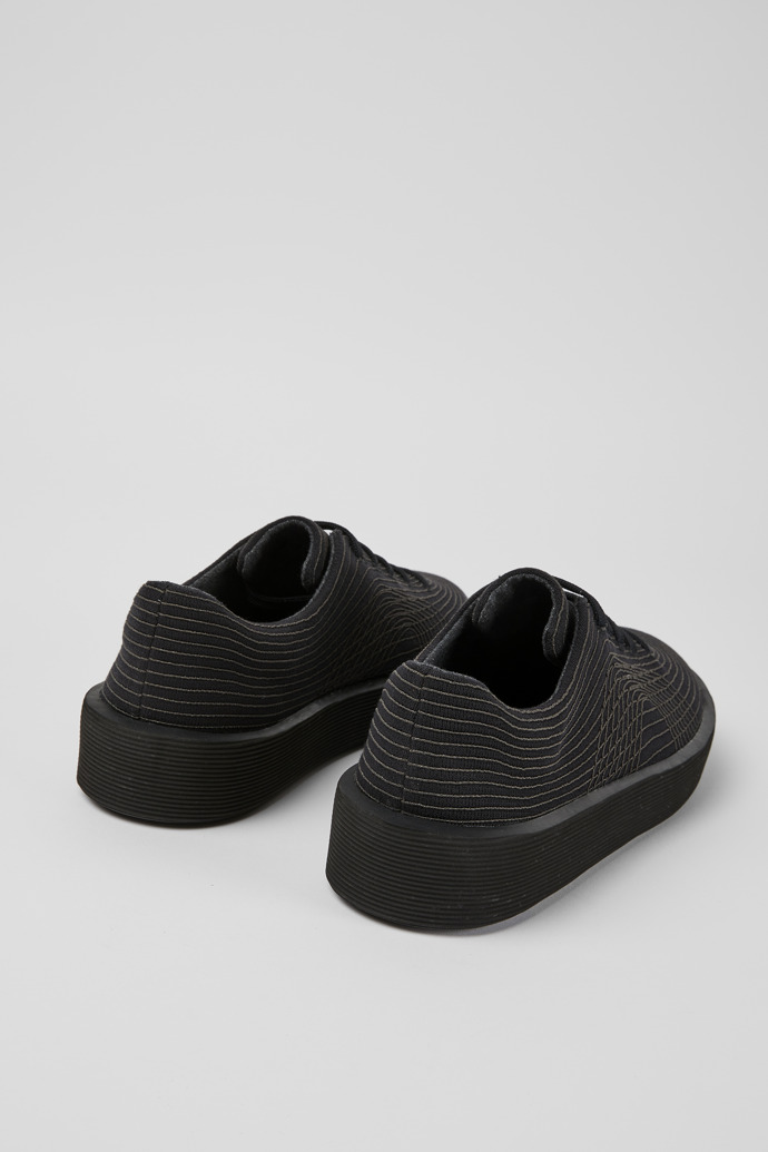 Back view of Courb Black sneakers for men