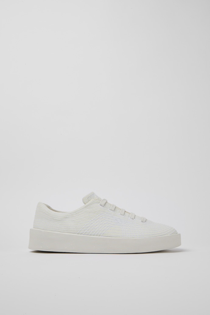 Side view of Courb White sneakers for men