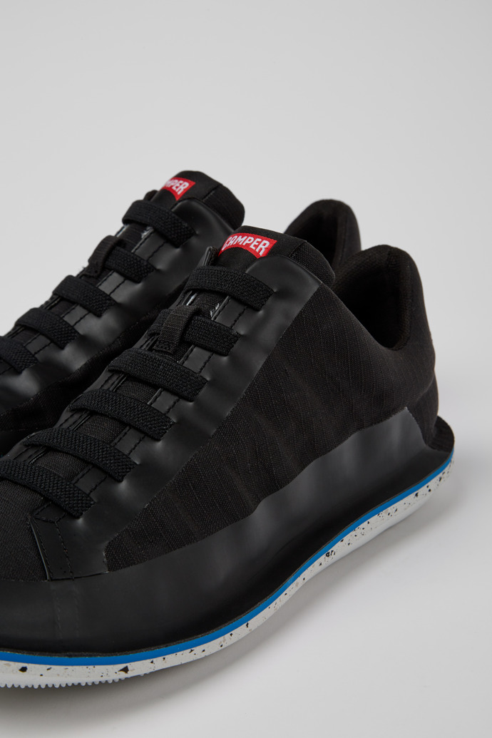 Close-up view of Beetle Black shoe for men