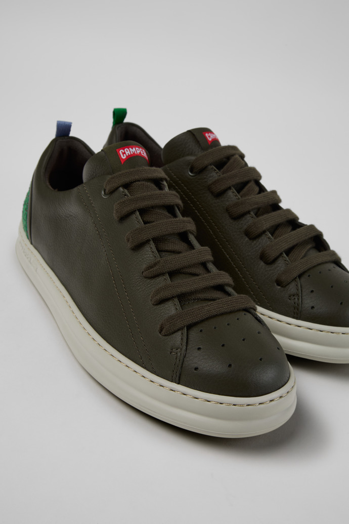 Twins Sneakers verzi din piele pentru bărbați.