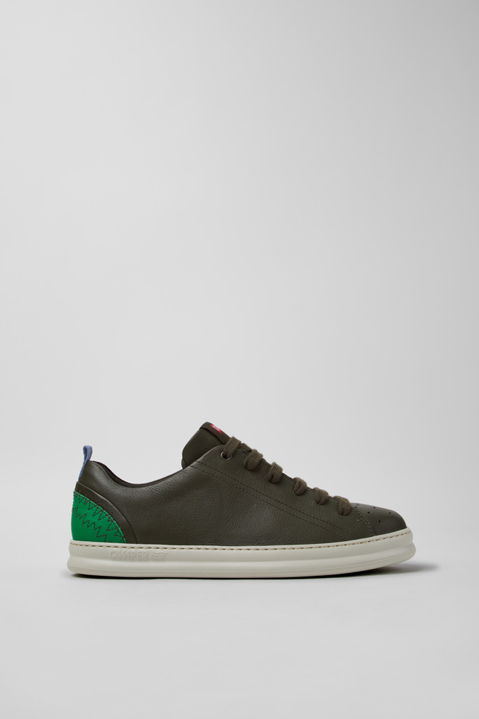 Twins Sneakers verzi din piele pentru bărbați.