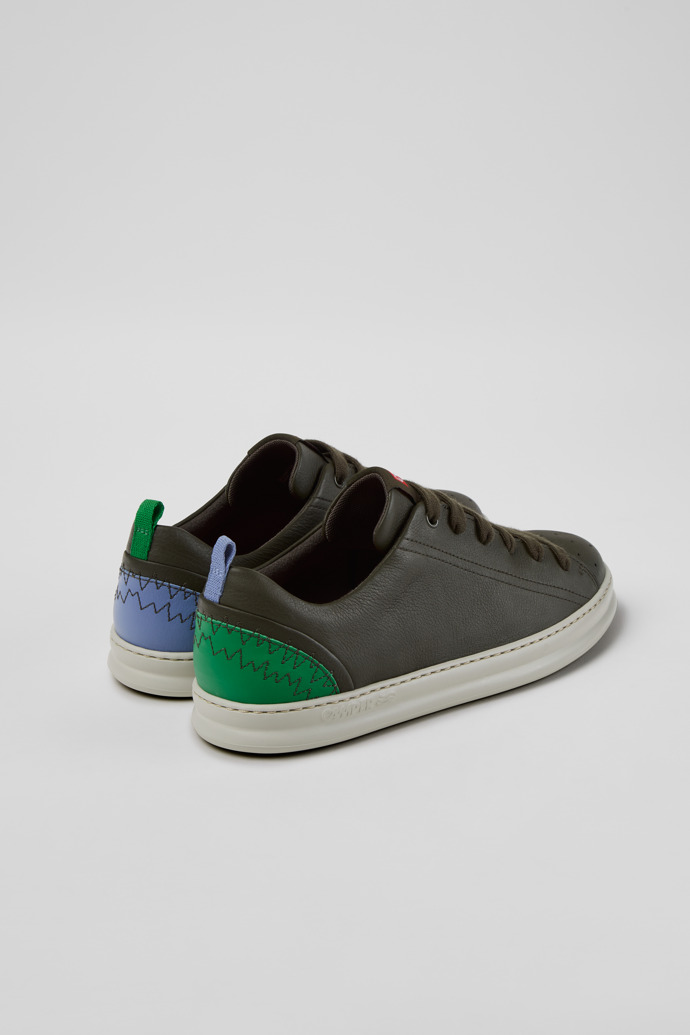 Twins Sneakers verzi din piele pentru bărbați.