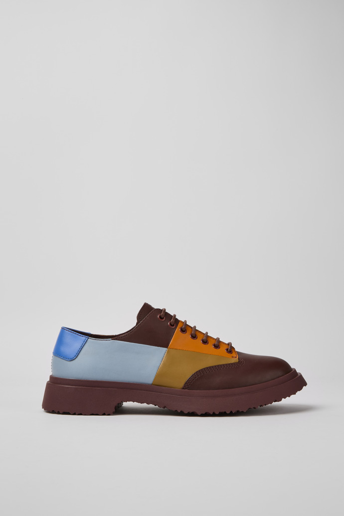 Side view of Twins Multicolored lace-up shoes for men