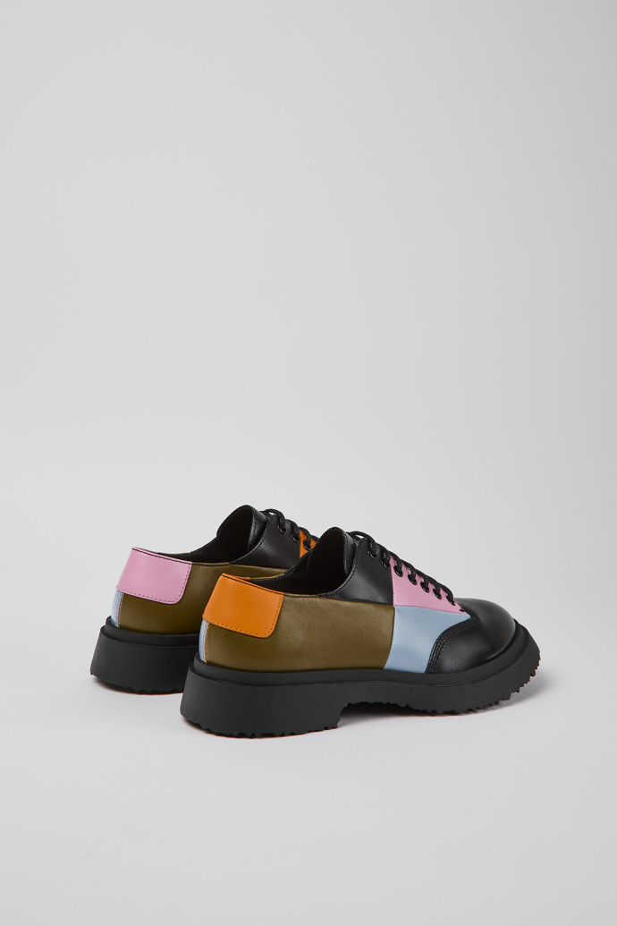 Back view of Twins Multicolored lace-up shoes for men