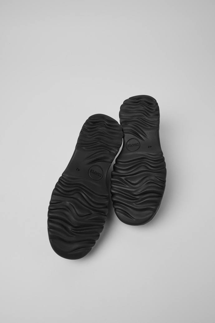 The soles of Teix Black rubber and BCI cotton shoe