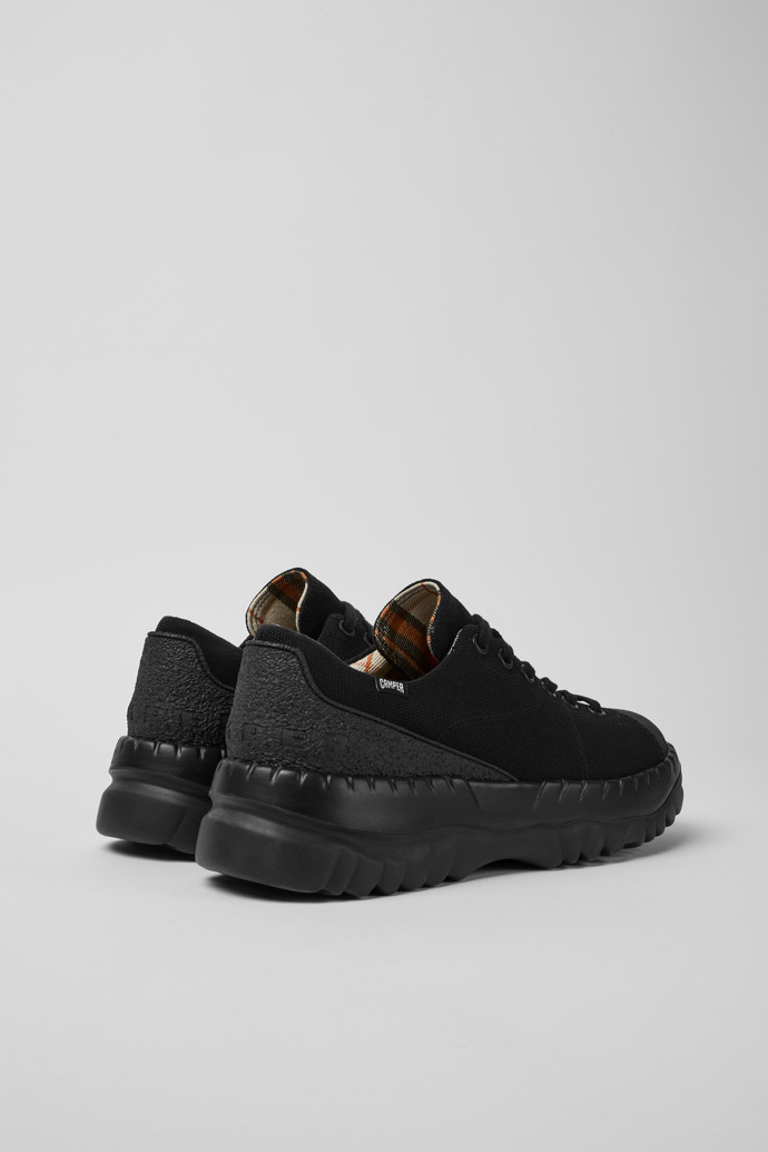 Teix Schwarzer Schuh aus Gummi und BCI-Baumwolle
