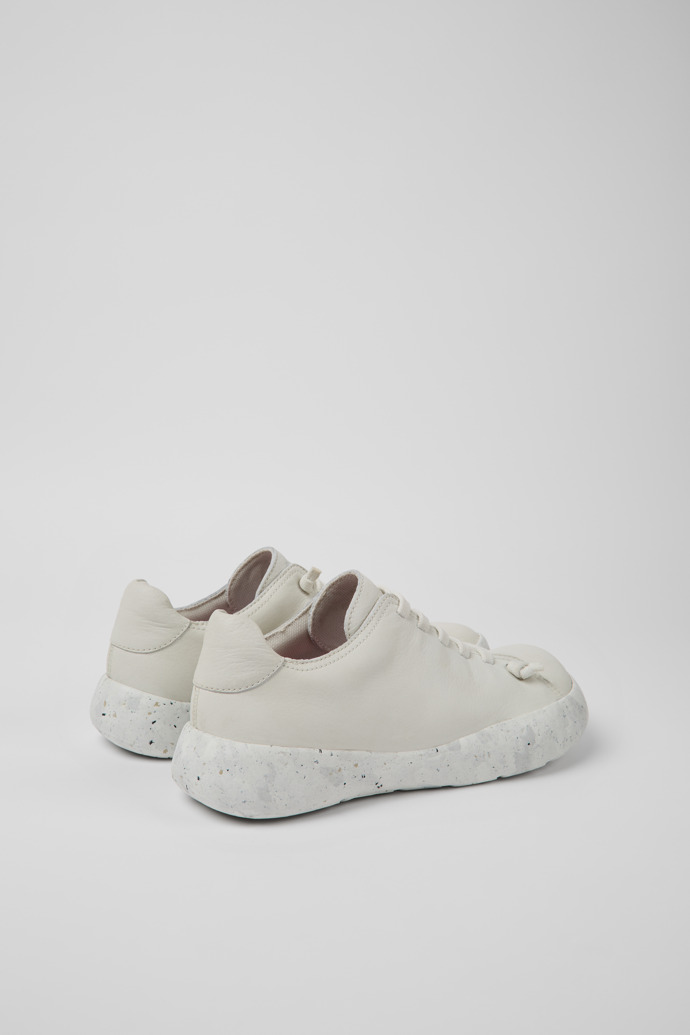 Back view of Peu Stadium White leather sneakers for men