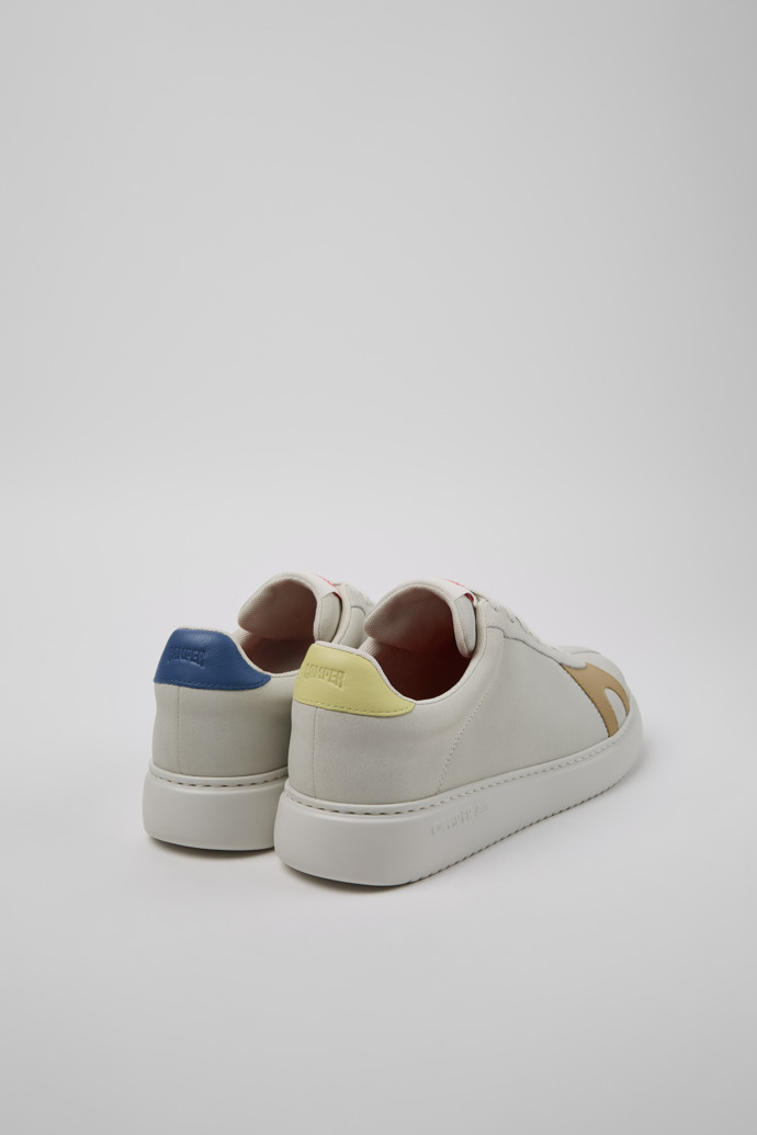 Back view of Twins Multicolor Leather Sneakers for Men.