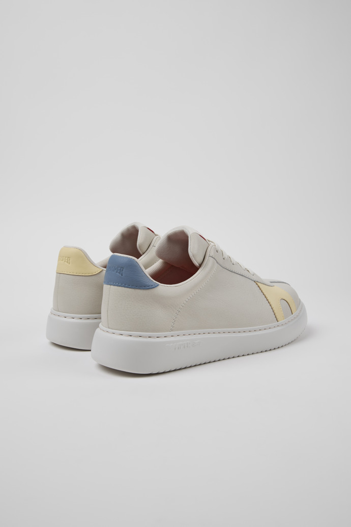 Back view of Twins Multicolor Leather Sneakers for Men.