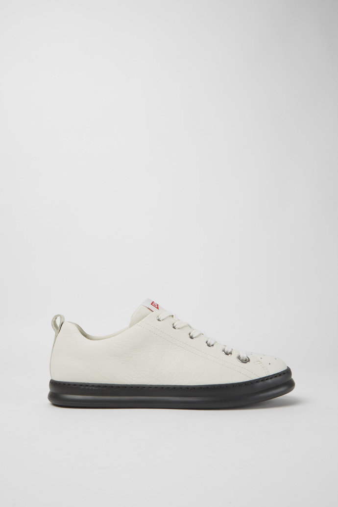 Side view of Twins White leather sneakers
