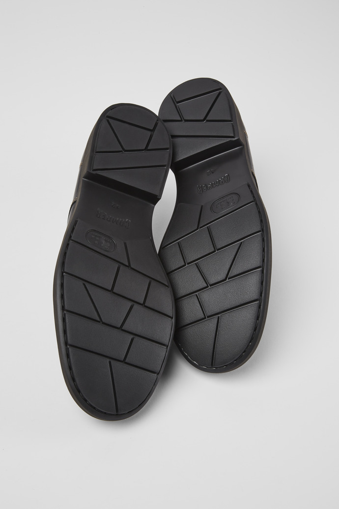 Twins Chaussures à lacets en cuir noir