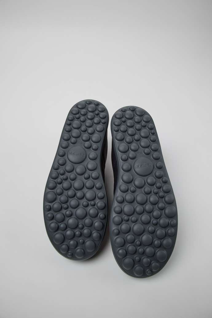 The soles of Pelotas XLF Gray Textile and Nubuck Sneakers for Men.