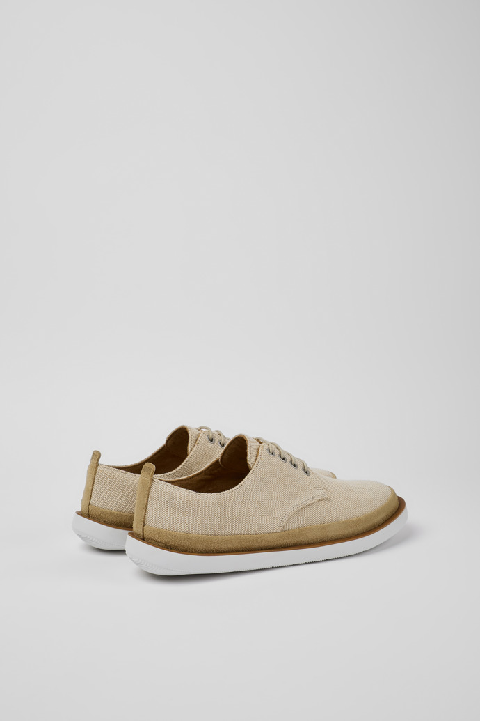 Back view of Wagon Beige shoes for men