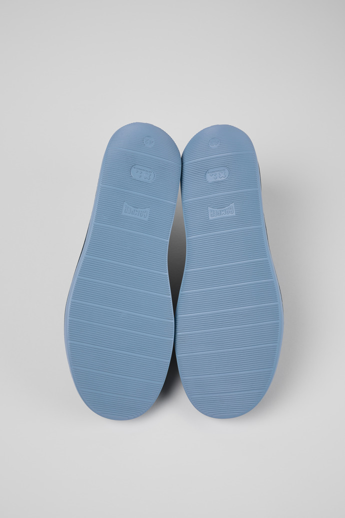 The soles of Wagon Blue Textile/Nubuck Blucher for Men