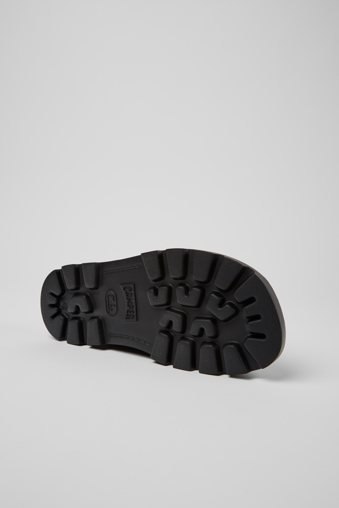 The soles of Brutus Sandal Black men's sandals