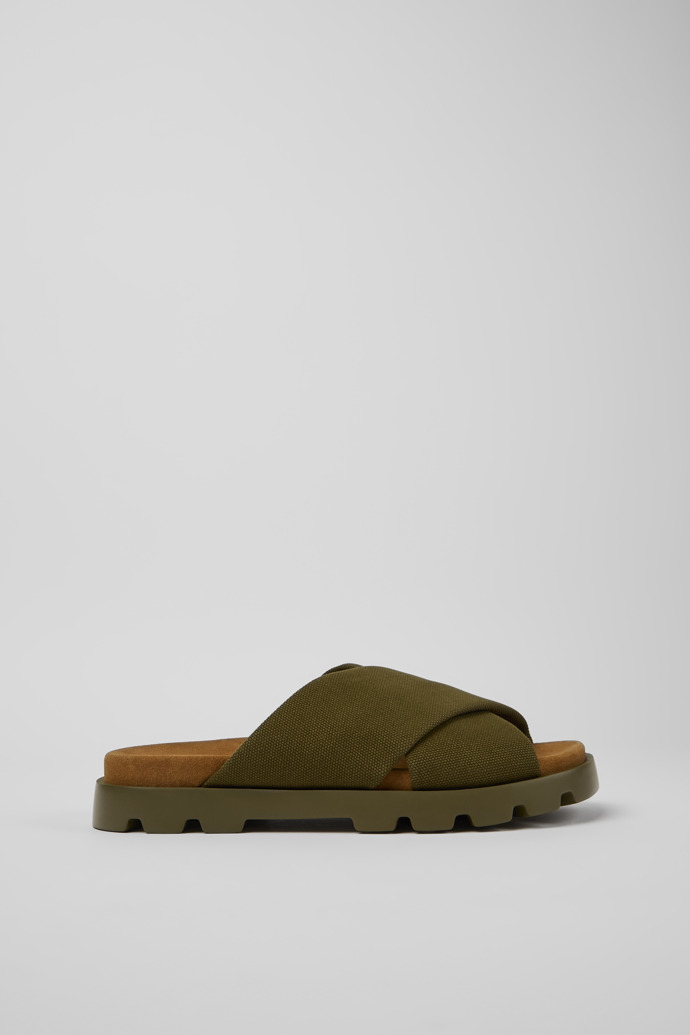 Brutus Sandal Groene herensandalen van gerecycled katoen