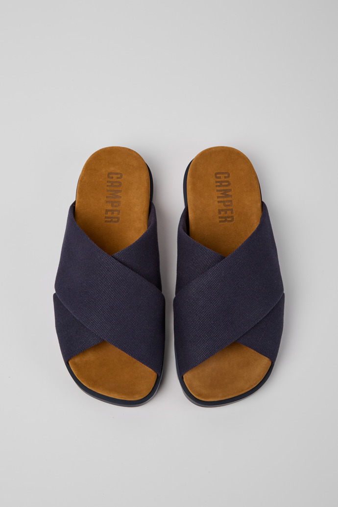 Brutus Sandal Blaue Herrensandale aus recycelter Baumwolle