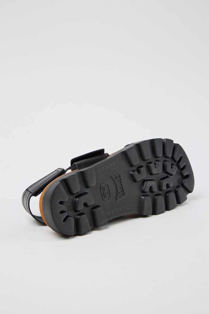 The soles of Brutus Sandal Black Leather Men's Sandals.