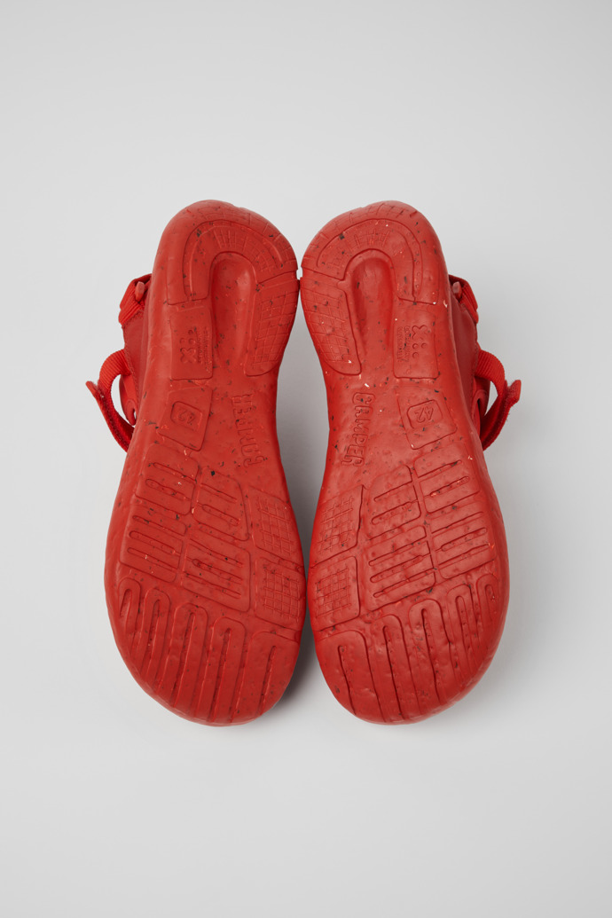 The soles of Peu Stadium Red semi-open sneakers for men