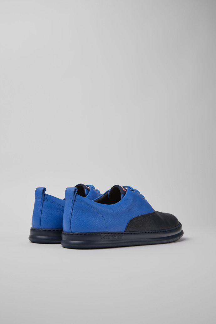 Runner Sneaker de pell de color blau per a home