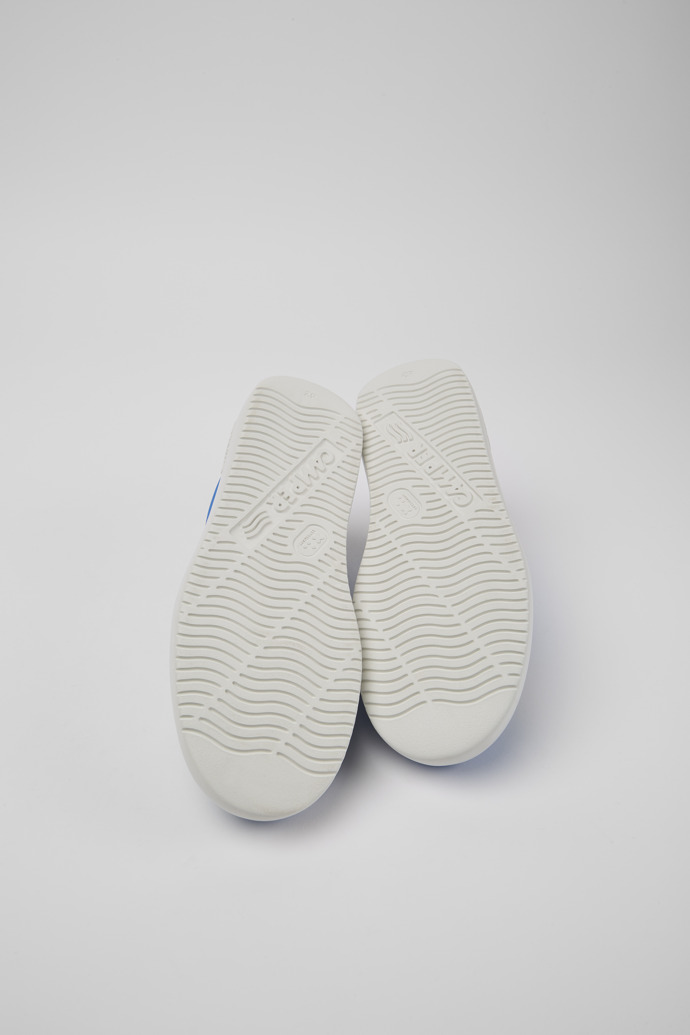 Runner K21 Blue and white recycled polyester sneakers for men tabanları