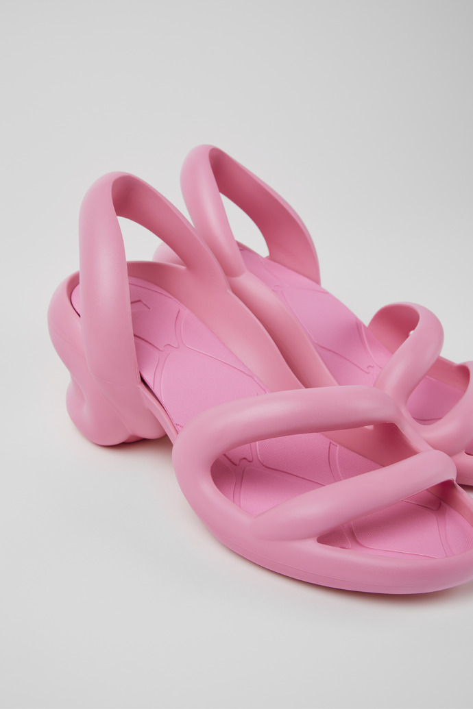 Close-up view of Kobarah Pink unisex sandal