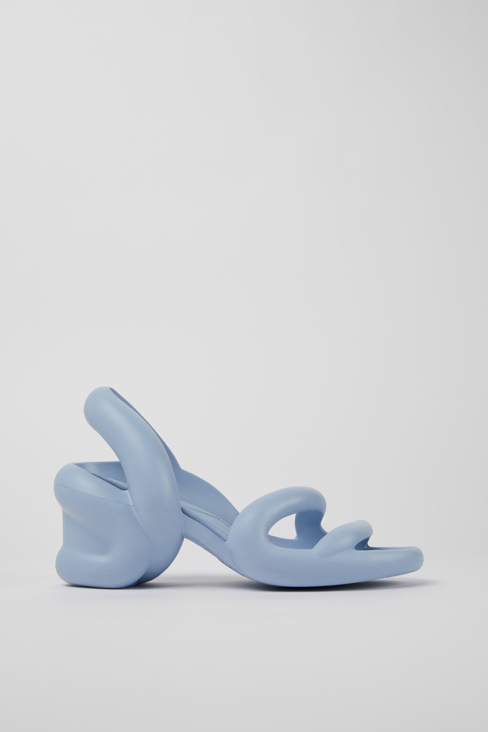 Image of Side view of Kobarah Light blue unisex sandal