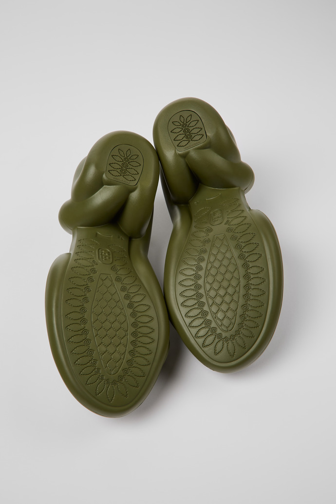 The soles of Kobarah Green unisex Sandal